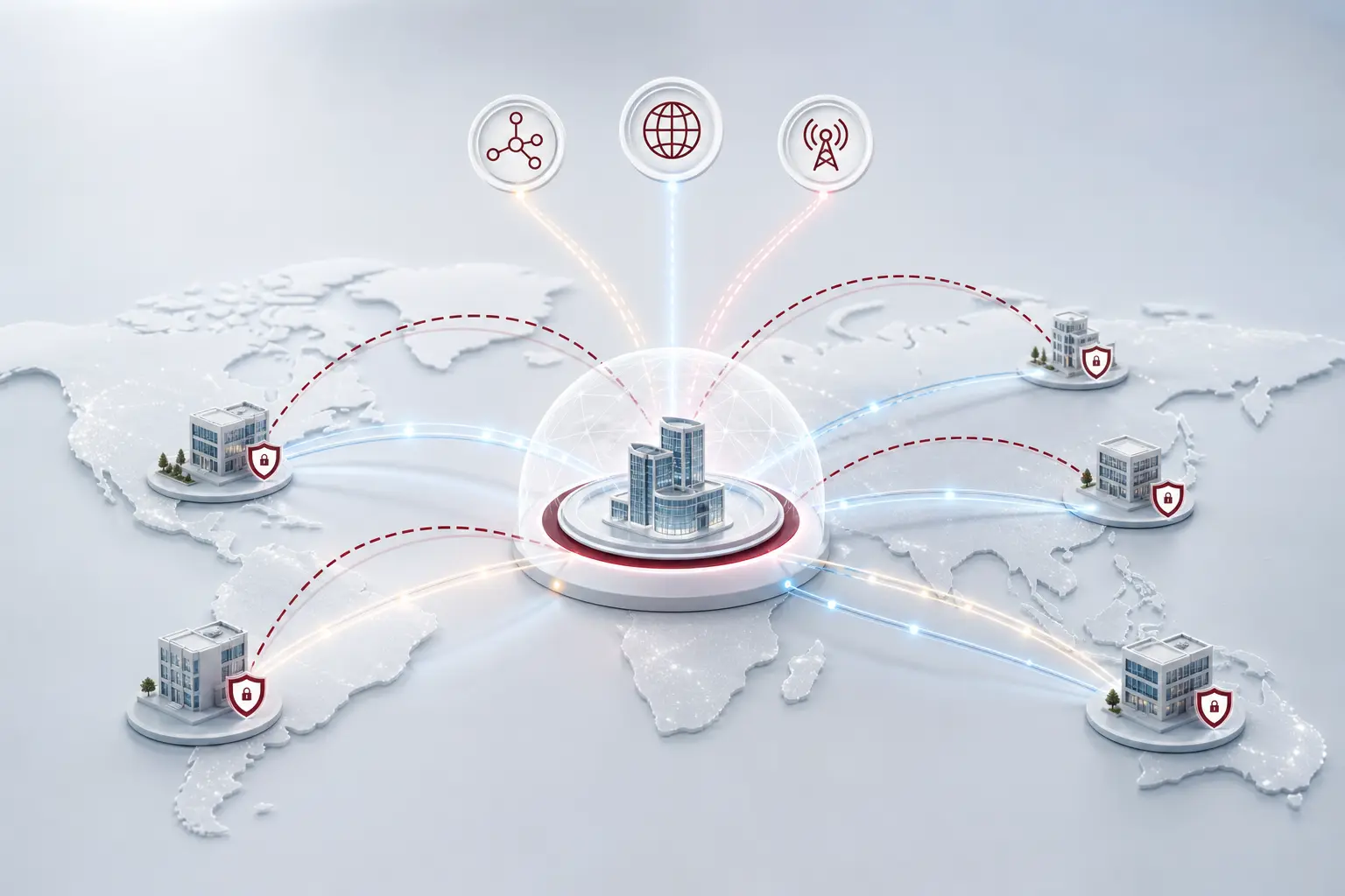 SD-WAN network topology